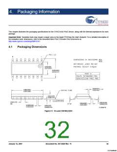 浏览型号CY8C21234-24SXI的Datasheet PDF文件第32页