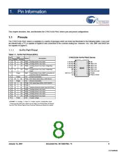 浏览型号CY8C21234-24SXI的Datasheet PDF文件第8页