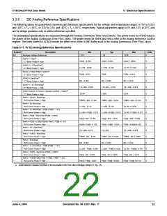 浏览型号CY8C24223-SPPVC的Datasheet PDF文件第22页