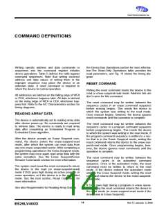 浏览型号ES29DS640FT-90RTG的Datasheet PDF文件第14页