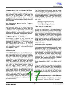 浏览型号ES29DS640FT-90RTG的Datasheet PDF文件第17页