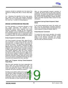 浏览型号ES29DS640FT-90RTG的Datasheet PDF文件第19页