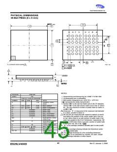 浏览型号ES29DS640FT-90RTG的Datasheet PDF文件第45页
