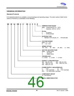 浏览型号ES29DS640FT-90RTG的Datasheet PDF文件第46页
