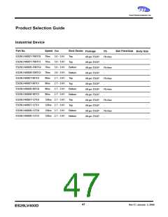 浏览型号ES29DS640FT-90RTG的Datasheet PDF文件第47页