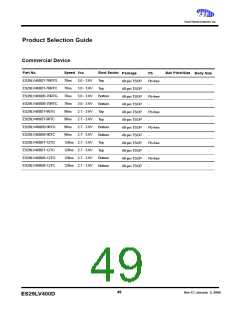 浏览型号ES29DS640FT-90RTG的Datasheet PDF文件第49页