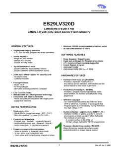 浏览型号ES29DS800FB-12RTG的Datasheet PDF文件第1页
