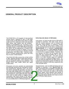 浏览型号ES29DS800FB-12RTG的Datasheet PDF文件第2页
