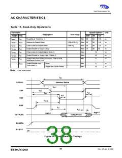 浏览型号ES29DS800FB-12RTG的Datasheet PDF文件第38页