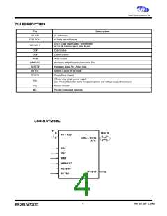 浏览型号ES29DS400F-12RTG的Datasheet PDF文件第4页