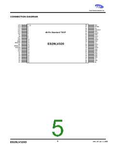 浏览型号ES29DL800D-70WCI的Datasheet PDF文件第5页