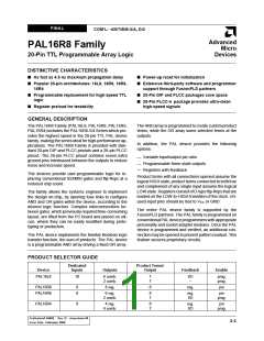 浏览型号PAL16L8-5JC的Datasheet PDF文件第1页