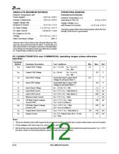 浏览型号PAL16L8-5JC的Datasheet PDF文件第12页