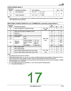 浏览型号PAL16L8-5JC的Datasheet PDF文件第17页