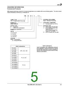 浏览型号PAL16L8-5JC的Datasheet PDF文件第5页