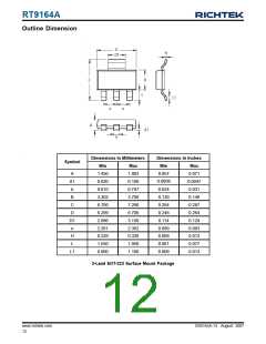 浏览型号RT9164A-28GG的Datasheet PDF文件第12页