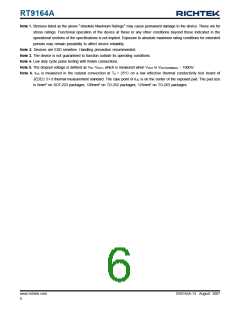 浏览型号RT9164A-33PLR的Datasheet PDF文件第6页