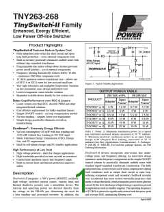 浏览型号TNY268PN的Datasheet PDF文件第1页