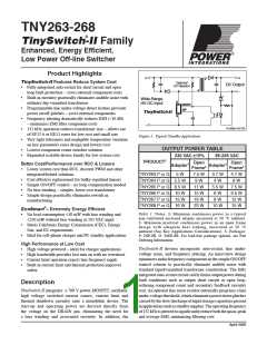 浏览型号TNY263GN的Datasheet PDF文件第1页