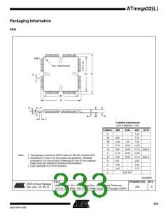 浏览型号ATMEGA32L-8AUR的Datasheet PDF文件第333页