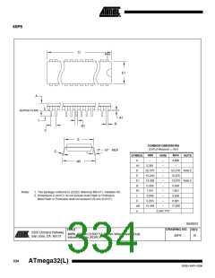 浏览型号ATMEGA32L-8AUR的Datasheet PDF文件第334页