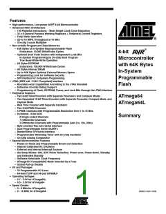 浏览型号ATMEGA64L-8AU的Datasheet PDF文件第1页