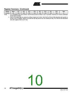 浏览型号ATMEGA64L-8AU的Datasheet PDF文件第10页