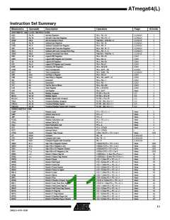 浏览型号ATMEGA64L-8AU的Datasheet PDF文件第11页