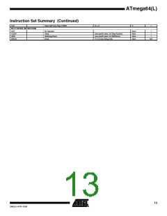 浏览型号ATMEGA64L-8AU的Datasheet PDF文件第13页