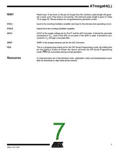 浏览型号ATMEGA64L-8AU的Datasheet PDF文件第7页