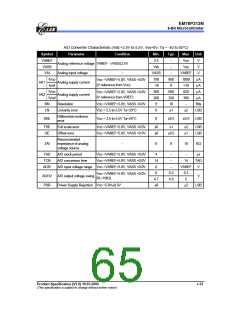 浏览型号EM78P312NP的Datasheet PDF文件第65页