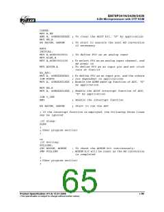 浏览型号EM78P341的Datasheet PDF文件第65页