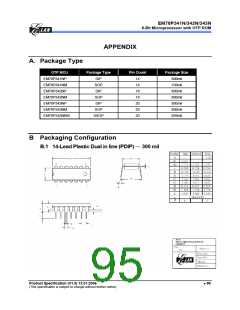 浏览型号EM78P341的Datasheet PDF文件第95页
