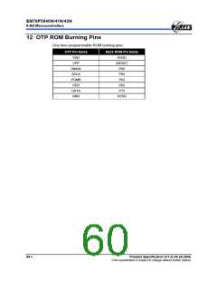 浏览型号EM78P5841NP的Datasheet PDF文件第60页