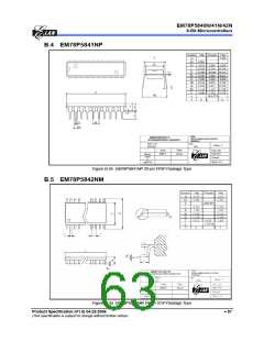 浏览型号EM78P5841NP的Datasheet PDF文件第63页