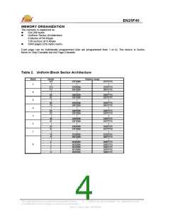 浏览型号EN25F40-75VC的Datasheet PDF文件第4页