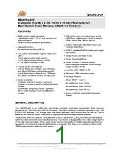浏览型号EN29SL800B-90MIP的Datasheet PDF文件第1页