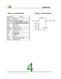 浏览型号EN29SL800B-90MIP的Datasheet PDF文件第4页