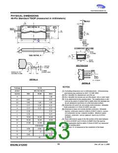 浏览型号ES29BDS160D-12RTG的Datasheet PDF文件第53页