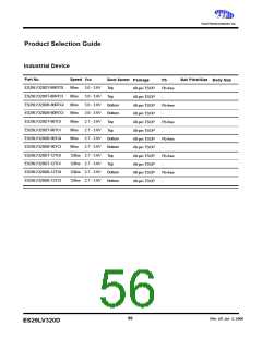 浏览型号ES29BDS160D-12RTG的Datasheet PDF文件第56页