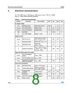 浏览型号L6599D的Datasheet PDF文件第8页
