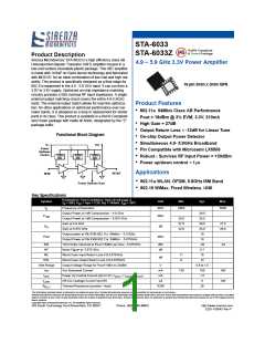 浏览型号STA-6033Z的Datasheet PDF文件第1页