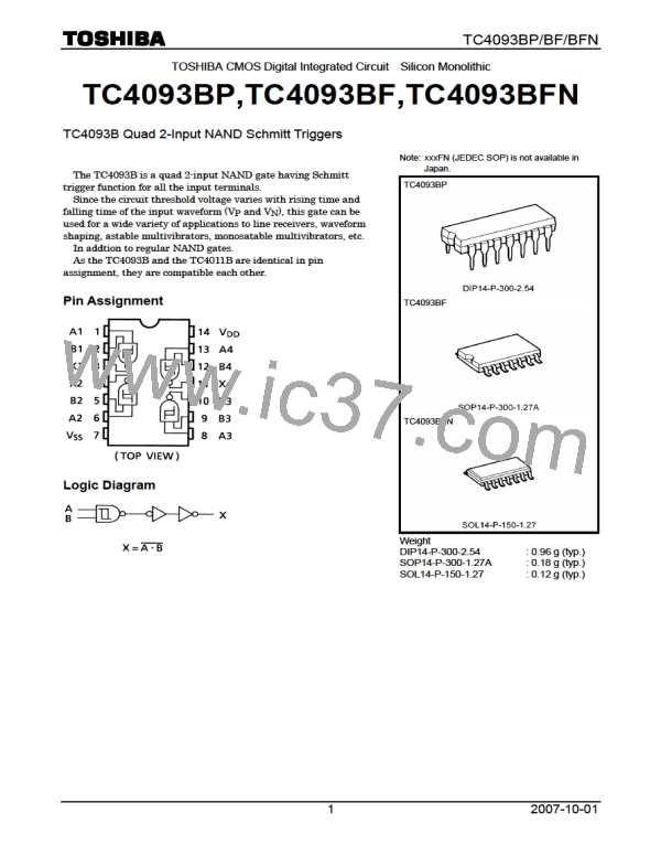 TC4093BP_07 (TOSHIBA) PDF技术资料下载TC4093BP_07 供应信息IC