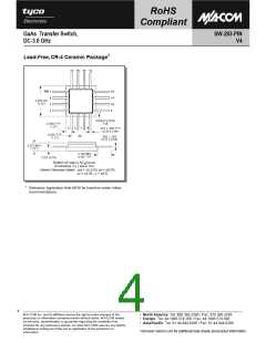 浏览型号SW-283-PIN的Datasheet PDF文件第4页