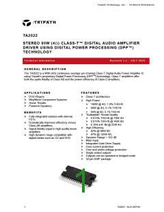 浏览型号TA2022的Datasheet PDF文件第1页