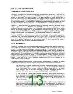 浏览型号TA2022的Datasheet PDF文件第13页