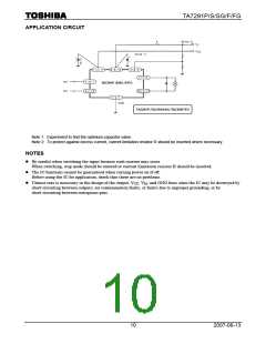 浏览型号TA7291SG的Datasheet PDF文件第10页