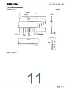 浏览型号TA7291SG的Datasheet PDF文件第11页