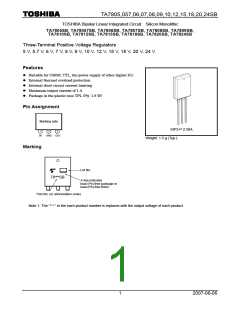 浏览型号TA7808SB的Datasheet PDF文件第1页