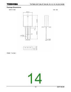 浏览型号TA7808SB的Datasheet PDF文件第14页